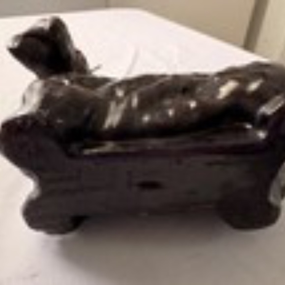 Vintage Scottish Terrier Dog Candle - 6.5" long x 6" tall - chipped ear - Picture 9 of 10